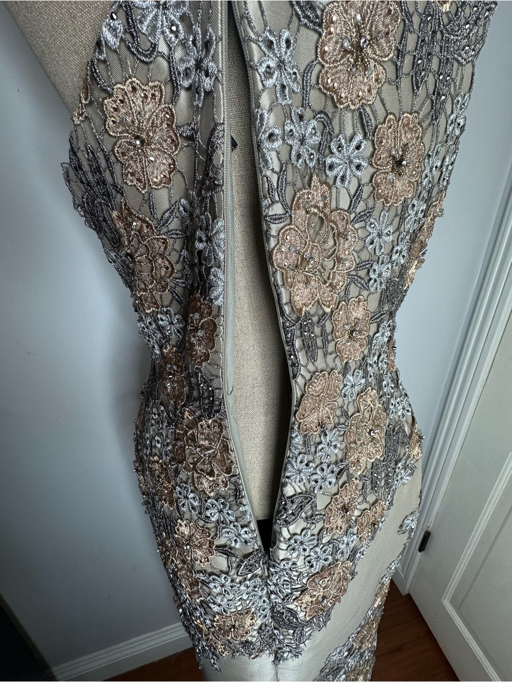 Terani Couture - One Shoulder Floral Cocktail Dress - Picture 9 of 16
